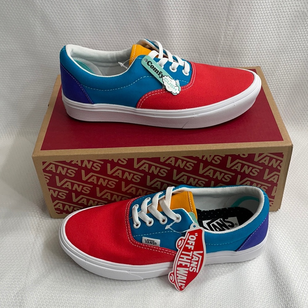 Vans women’s Era comfy Cush multiple bright colors